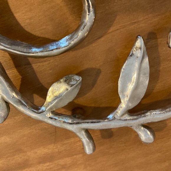 Michael Aram oval vine large Silver Trivet - Picture 5 of 7